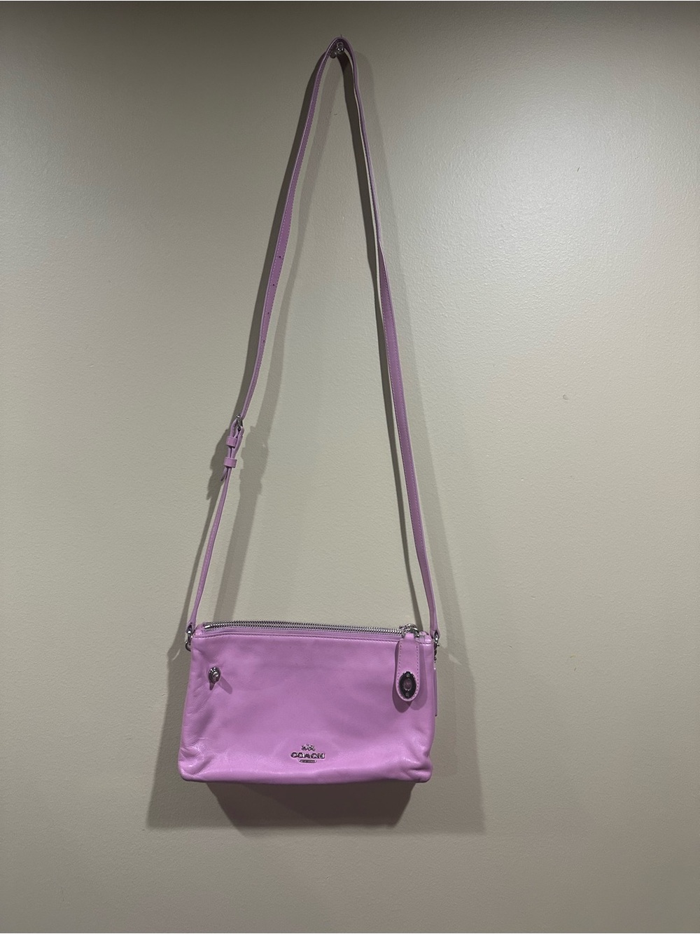 Coach Lavender Leather Crossbody Bag